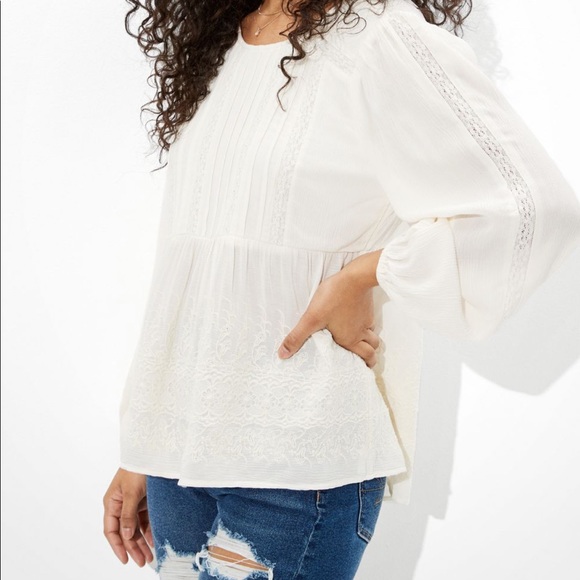 American Eagle Outfitters Tops - American Eagle NWT Lace Babydoll Top